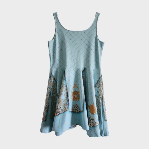 NWOT Handmade Princess Jasmine Fit and Flare Skater Dress size XL - Picture 5 of 8